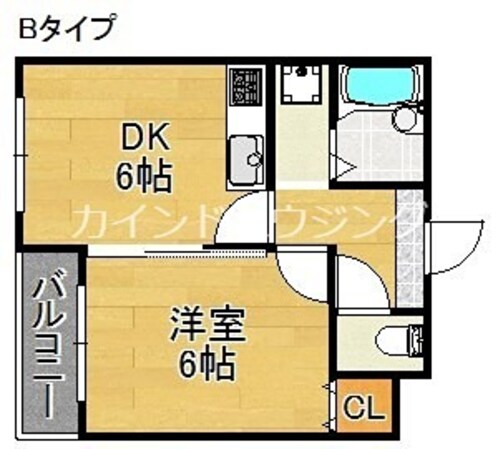 プライム岸里東の物件間取画像